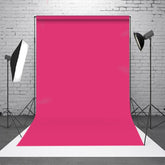 Aperturee - Rose Red Solid Color Photo Booth Backdrop For Studio