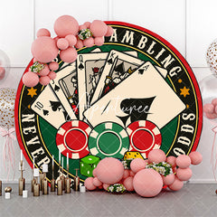 Aperturee - Round I Love Gambling Poker Dice Casino Backdrop