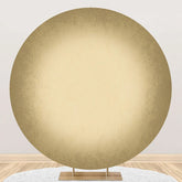 Aperturee - Round Vintage Sheepskin Color Birthday Backdrop