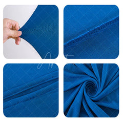 Aperturee Royal Blue Spandex Fit Round Top Backdrop Wedding Arch Cover