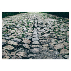Aperturee - Rustic Country Bluestone Road Photo Rubber Floor Mat