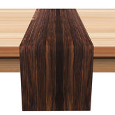 Aperturee - Rustic Dark Brown Wooden Wall Vintage Table Runner
