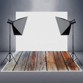 Aperturee - Peeling Paint Brown Wood Texture Rubber Floor Mat