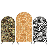 Aperturee Safari Wild Theme Animals Texture Parttern Arch Backdrop Kit