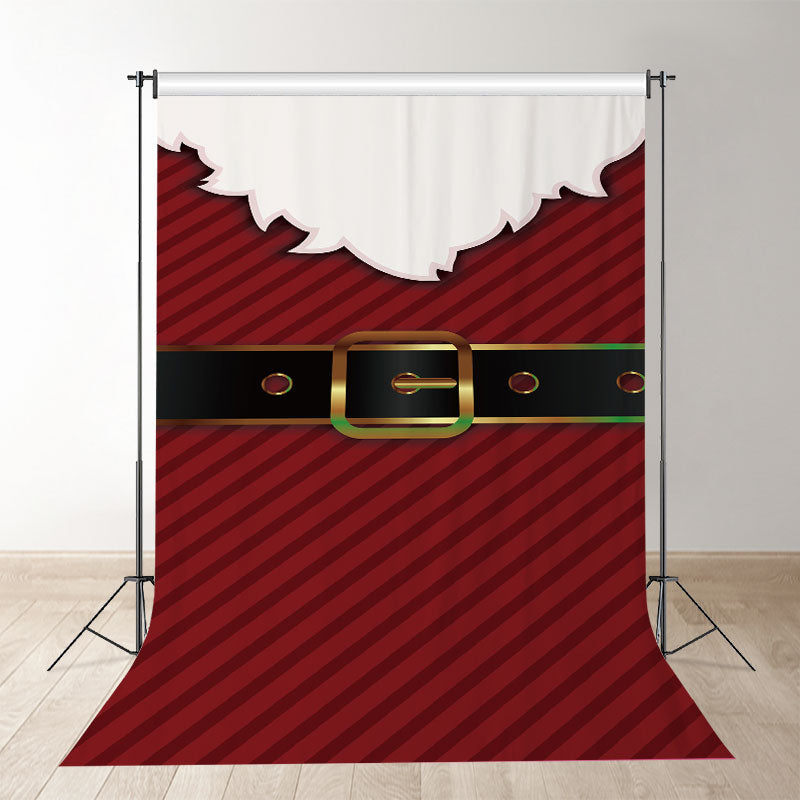 Aperturee - Santa Claus Red Christmas Backdrop For Photograph
