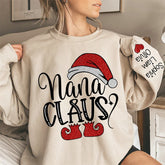 Aperturee - Santa Hat Shoes Nana Kids Custom Christmas Sweatshirt