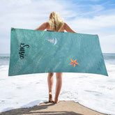 Aperturee - Sea Beach Theme Custom Towel For Holiday Gift