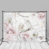 Aperturee - Shabby Floral Printed Wood Fine Art Photo Backdrop