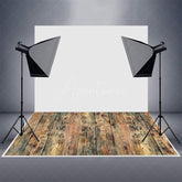 Aperturee - Vintage Dirty Moldy Wood Photoshoot Rubber Floor Mat