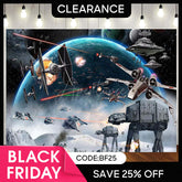 Aperturee - (Ship In 24HR) Black Universe Spaceship Birthday Backdrop For Boy