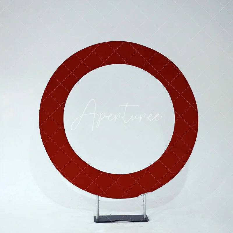 Lofaris Silver 6.5FT Double Layer Round Frame Party Decor