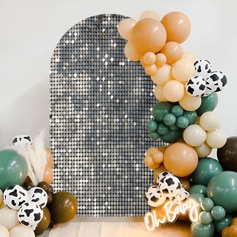 Aperturee - Silver Dance Party Double Sided Chiara Arch Backdrop