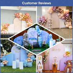 Aperturee - Aperturee Heavy Duty Chiara Arched Frame 3 Piece Set Stands With Carrying Bag for Party Wedding Event Decor