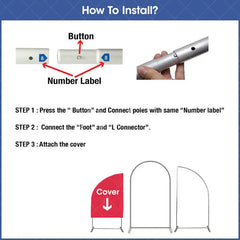 Aperturee - Aperturee Silver Half Moon Arched Backdrop Stands 3 Piece Set Wedding Party Ceremony Decor