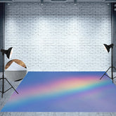 Aperturee - Simple Hazy Rainbow Bokeh Floor Mat For Photography