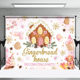 Aperturee - Snowy Gingerbread House Decorating Party Backdrop