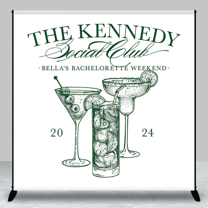 Aperturee - Social Club Custom Bachelorette Weekend Backdrop