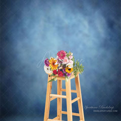 Aperturee - Soft Fabric Blue Backdrop For Portrait Photography