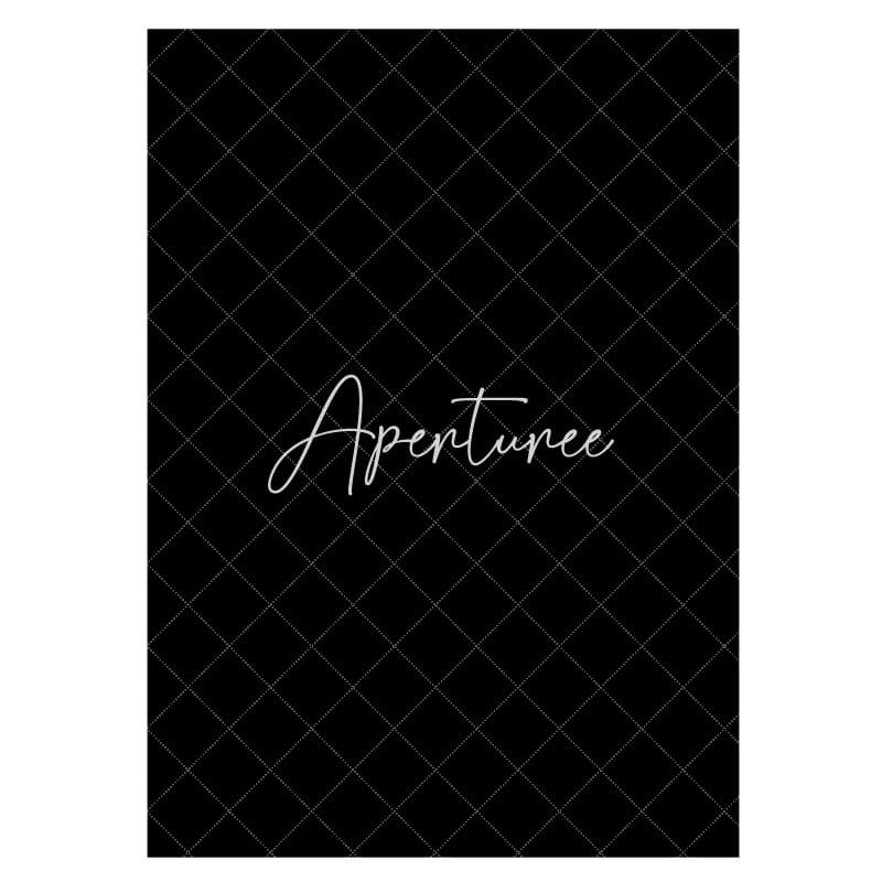 Aperturee - Solid Black Muslin Portrait Background For Photo