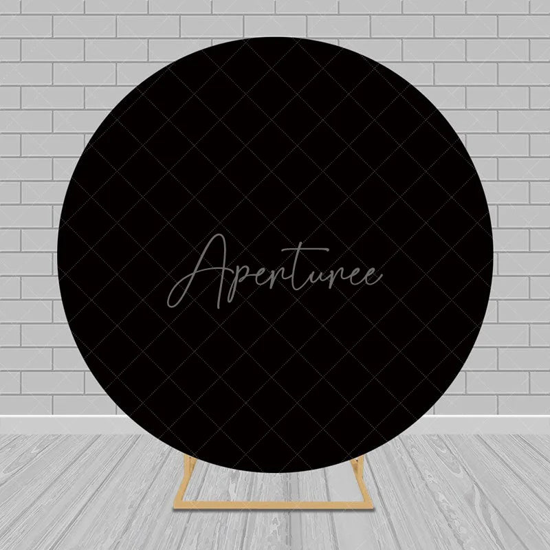 Aperturee - Solid Color Round Backdrop Circle Covers for Party