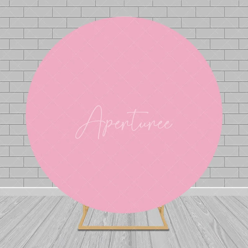 Aperturee - Solid Color Round Backdrop Circle Covers for Party