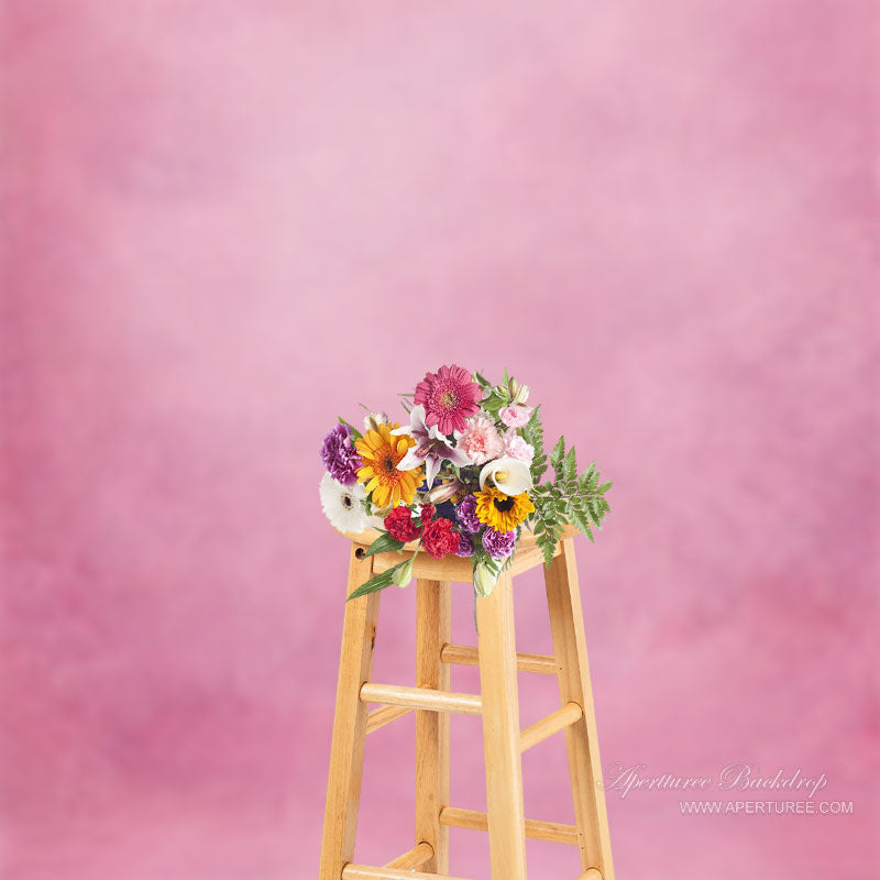 Aperturee - Solid Pink Abstract Texture Fine Art Photo Backdrop