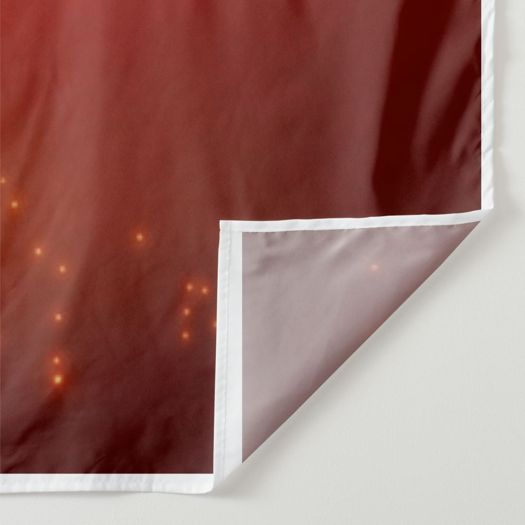 Aperturee - Spark Red Green Hand Balls Snow Christmas Backdrop