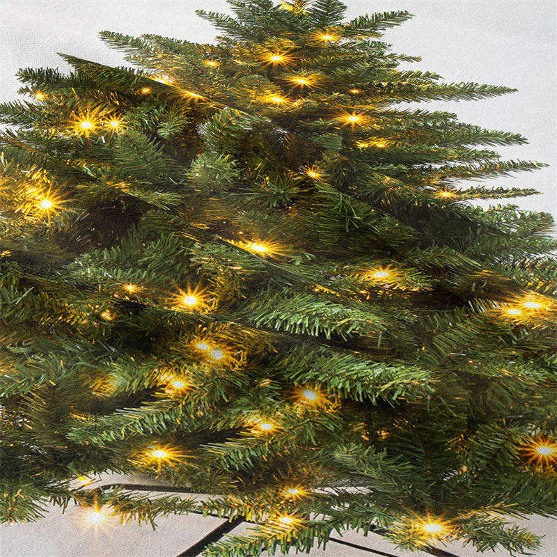 Aperturee - Sparkle Green Christmas Tree Family Wall Tapestry
