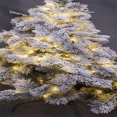 Aperturee - Sparkle Snowy Christmas Tree Tapestry Wall Hanging