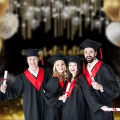 Aperturee - Sparks Golden Bokeh Graduation Photography Backdorp