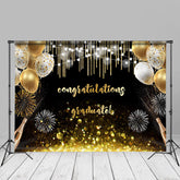 Aperturee - Sparks Golden Bokeh Graduation Photography Backdorp