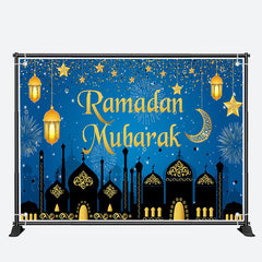 Aperturee - Sparks Moon Star Nights Ramadan Mubarak Backdrop