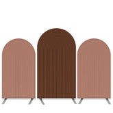 Aperturee Spiral Theme Coffee Brown Birthday Party Arch Backdrop Kit