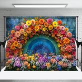 Aperturee - Spring Fine Art Oil Painting Flower Rainbow Backdrop