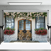 Aperturee - Spring Flowers Decoration Door And Window Backdrop