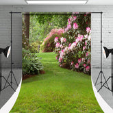 Aperturee - Spring Garden Flower Sweep Backdrop For Photography