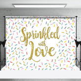 Aperturee - Sprinkled With Love Colorful Candy Party Backdrop