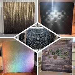 Aperturee - Aperturee Silver Pillow Cover Heavy Duty Tension Backdrop Frame