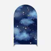 Aperturee - Starry Blue Sky Clouds Chiara Arch Party Backdrop