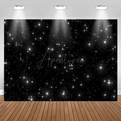 Aperturee - Starry Night Black Night Sky Sparkle Stars Backdrop