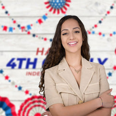 Aperturee - Stars Happy 4th Of July Independence Day Backdrop