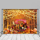 Aperturee - Sunflower Bumper Crop Maple Trees Autumn Backdrop