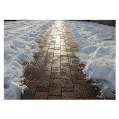 Aperturee - Sunlight Brick Street Melting Snow Rubber Floor Mat