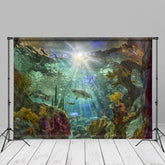 Aperturee - Sunshine Aquarium Beautiful Shark Summer Backdrop