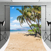 Aperturee - Sunshine Beach Boat Trees Sweep Photoshoot Backdrop