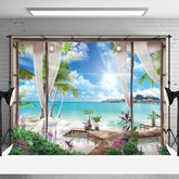 Aperturee - Sunshine Beach Sea Summer Holiday Photo Backdrop
