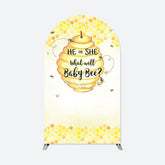 Aperturee - Sweet Baby Bee Honey Baby Shower Party Arch Backdrop