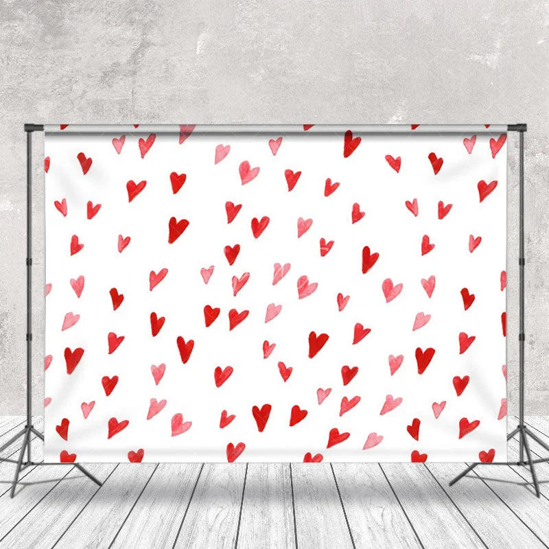 Aperturee - Sweet Hearts Pink Simple Photography Backdrop