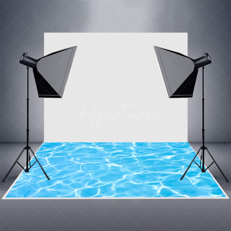 Aperturee - Summer Swimming Pool Splash Water Ripple Floor Mat
