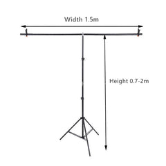 Lofaris T-Shape Adjustable Backdrop Stand Support Frame
